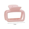 thumbnail image 6 of Girls Plastic Hair Claw Candy Color Geometric Shape Back Head Hair Clip Crab Small Hairpin Hair Accessories, 6 of 6