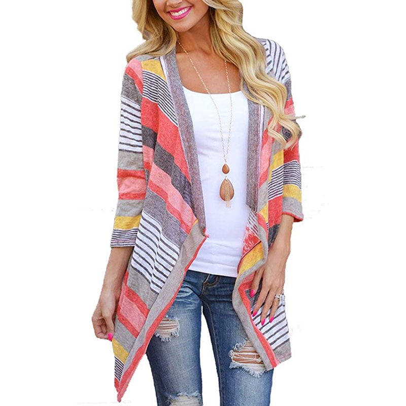 womens printed cardigans