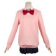 thumbnail image 4 of Disfraz de Cosplay de Momo Ayase para adultos, disfraz de Anime DANDA, juego de rol, uniforme DAN, camisa, falda, pendientes, trajes, traje de fiesta de Carnaval de Halloween, 4 of 5