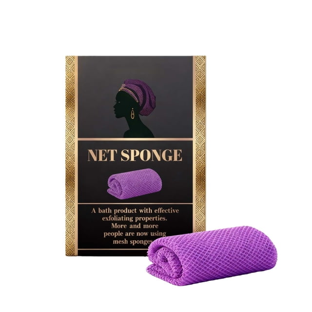 TIELUTT Exfoliating Net Sponge Gentle Cleansing Mesh Sponge Soft & Skin Friendly Towel Racks for Bathroom over Toilet Bathroom Can Bags Bathroom Products Bathroom Organizer under Heated Towel Rack