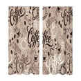 thumbnail image 2 of Beautynvta 2 Pack Coffee Cup Print Kitchen Curtains, Rod Pocket Light Filtering Coffee Themed Short Window Drapes, Curtain Panels for Kitchen Sink Farmhouse Decor, 2 of 6