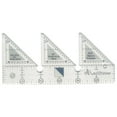 thumbnail image 1 of 45-Degree Sewing Design Ruler 4-Inch, Double Strip Gridded Non-Slip Quilting Tool, Quarter Square Triangle Cutting Guide For Precision Patchwork & Craft Projects, 1 of 8