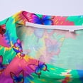 thumbnail image 3 of YUNAFFT Robe de Maternité et d'Allaitement à Fermeture Éclair Latérale, Manches Courtes, Col Rond, Tenue de Nuit Décontractée, Imprimé Multicolore, Tailles P-TTG, 3 of 4