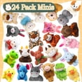 thumbnail image 4 of Llavero de peluche Yaliuliu Mini con forma de animales de peluche para niños, paquete de 24, 4 of 7