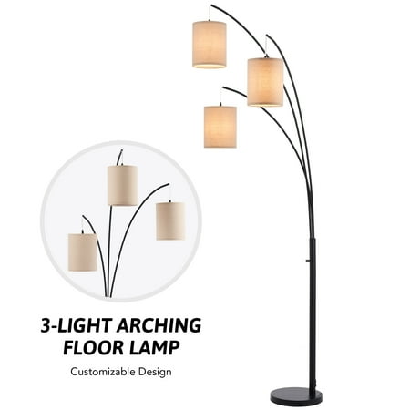 2 1m Arched Floor Lamp With E26 Sockets Metal Frame 3 Light Standing Tree Canada 2 1m Arched Floor Lamp With E26 Sockets, E26 Floor Lamp