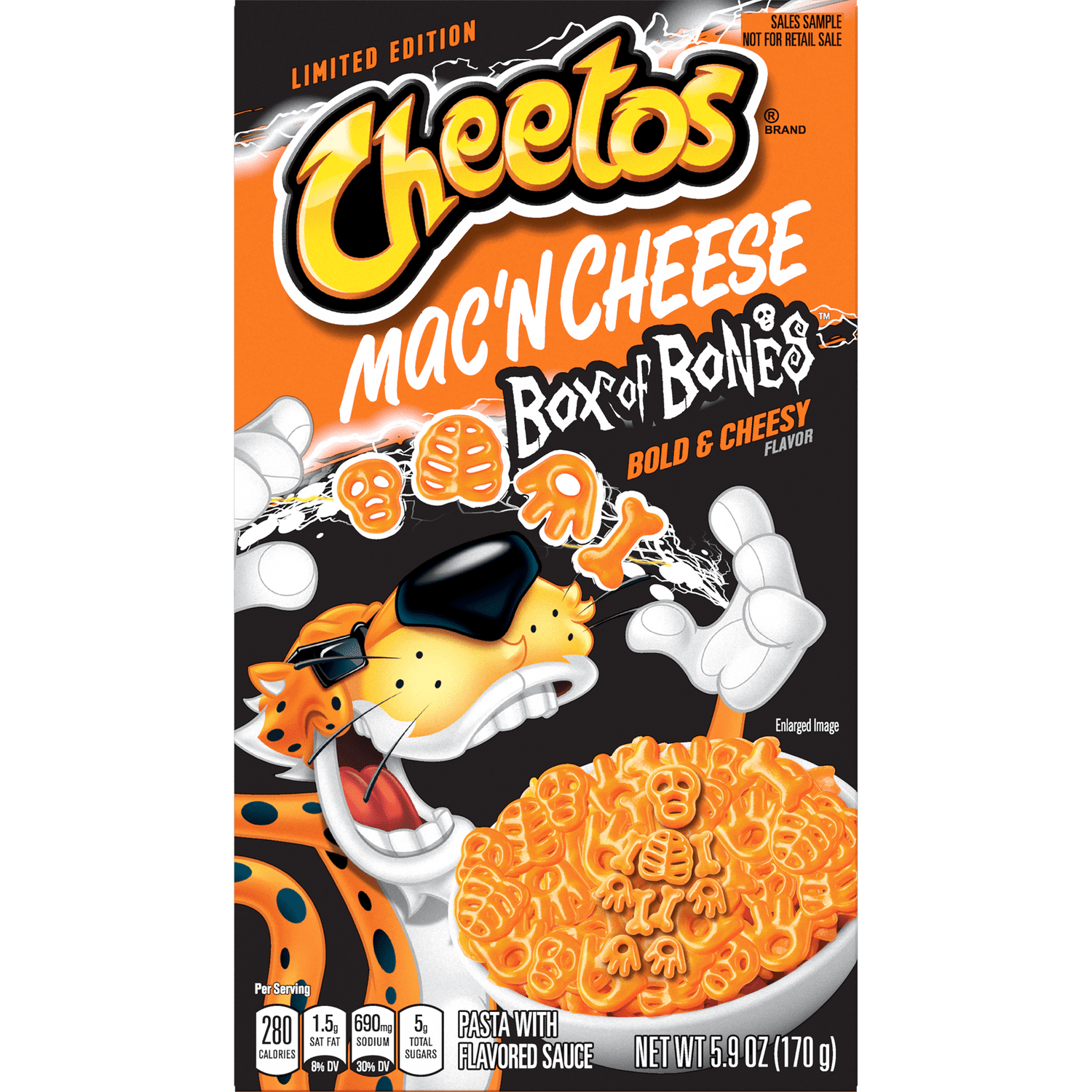 Cheetos Mac'n Cheese Box of Bones Pasta With Flavored Sauce Bold
