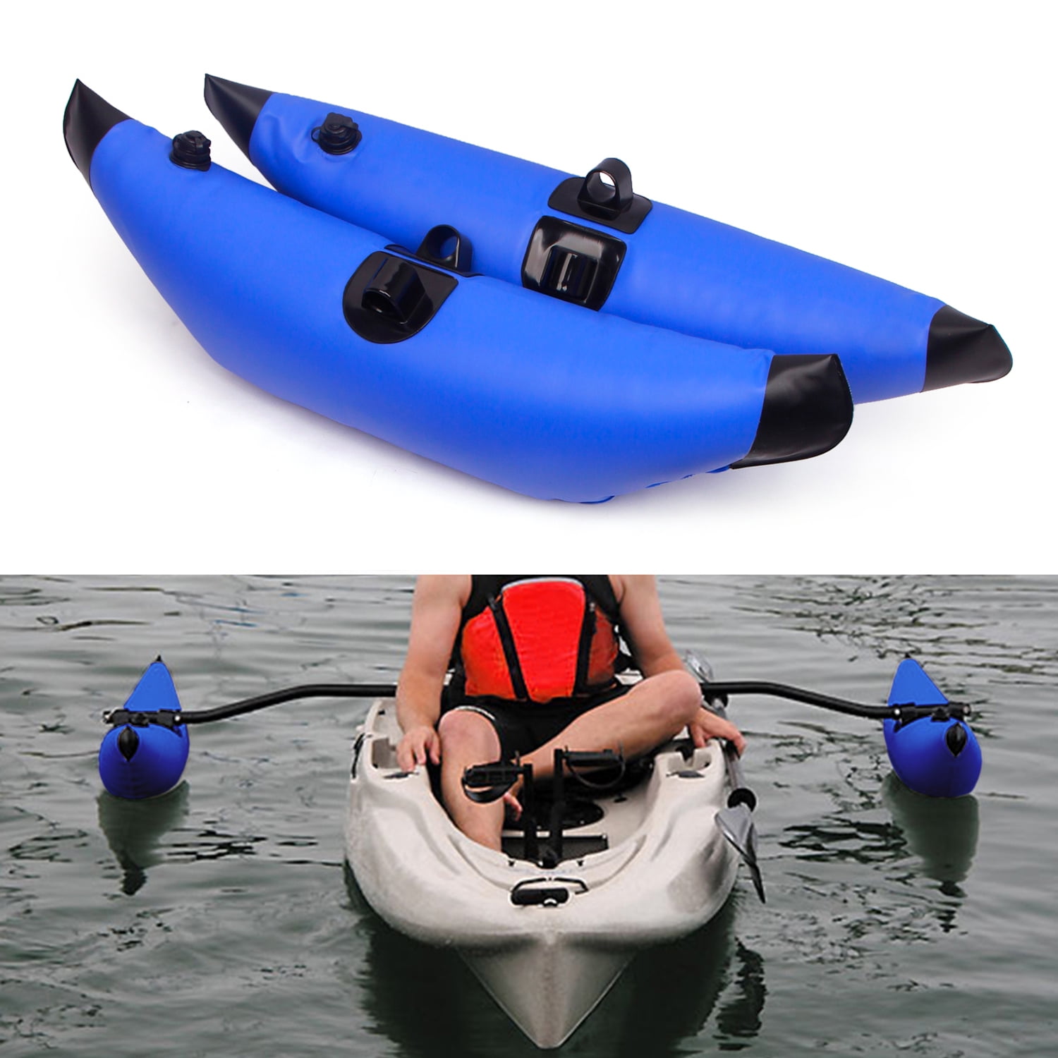 CNCEST Fishing Boat Stabilizer Kayak Accessories Outrigger Kayak Floats Stabilizer Kayak Floats Stabilizing Rods 