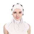 thumbnail image 2 of Baberdicy Head Wraps for Women's Hair Easy Wear Soft Hijab for Women Instant Hijab Scarf Turbans Prayer Scarf Muslim Abayas Dress Clothes Headwraps White, 2 of 5