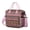 Pink-7, variant on Colorful Plaid Stripes Insulated Lunch Box - Rustic Nordic Style for Office & Gym