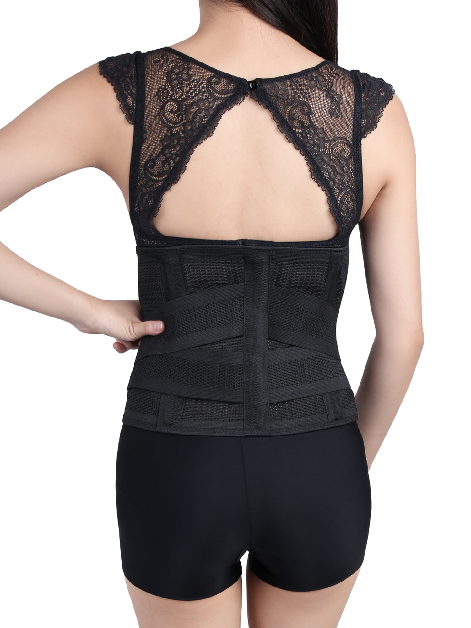 Black L Elastic Postpartum Recovery Belly Band Abdominal Shaper Support