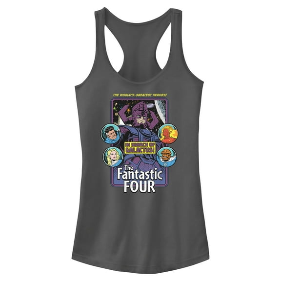 Juniors The Fantastic Four: First Steps Greatest Heroes Comic Cover Racerback Tank