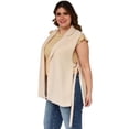 thumbnail image 2 of Chaleco con abertura Roman Fashion modelo 3779 beige Talla extra, 2 of 6