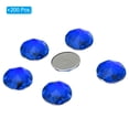 thumbnail image 3 of Unique Bargains 20mm Flat Back Round Acrylic Rhinestones, 200 Pack Plastic Circle Gems for Jewelry Making Costume, Blue, 3 of 6