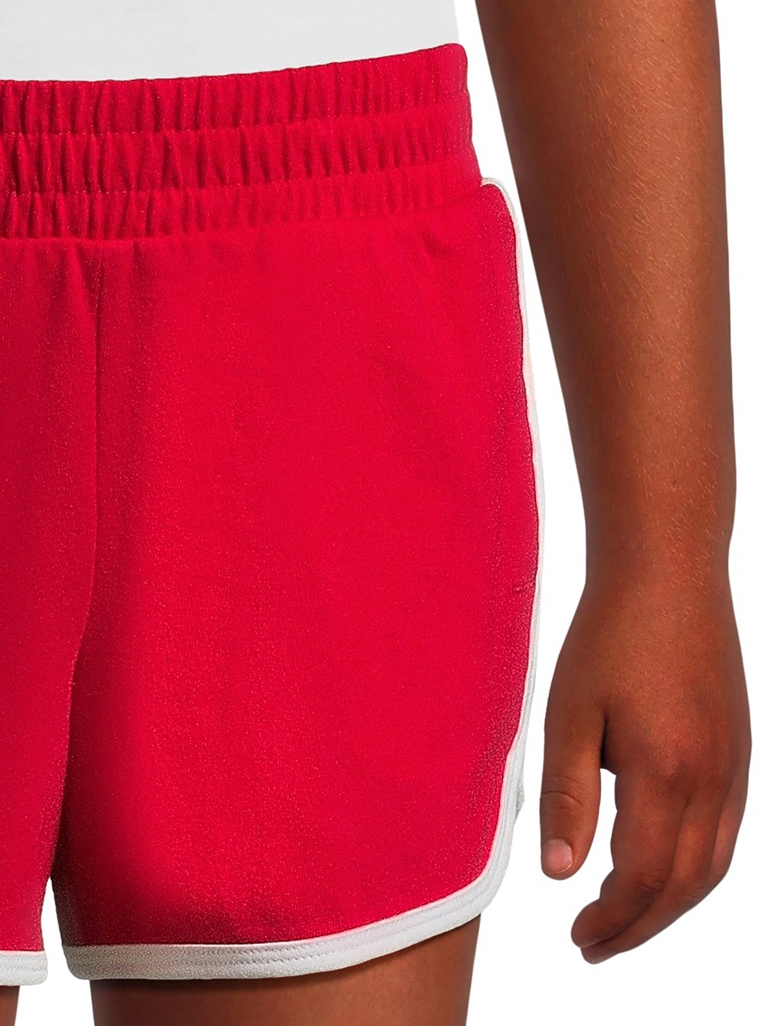 Wonder Nation Girls Print Jersey Dolphin Shorts, 2-Pack, Sizes XS-2XL & Plus