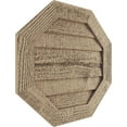 thumbnail image 2 of Ekena Millwork 24"W x 24"H Timberthane Rough Sawn Octagonal Faux Wood Non-Functional Gable Vent, Primed Tan, 2 of 5