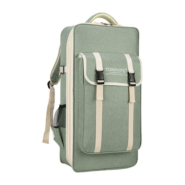 Bolsa de almacenamiento de seda de calabaza, mochila duradera con cremallera, accesorios para actividades al aire libre Verde