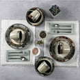 thumbnail image 5 of Gibson Elite Casa Roja 16 Piece Reactive Glaze Dinnerware Set, Cream and Red, 5 of 7