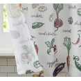 thumbnail image 4 of dinii Vegetables Slub Kitchen Curtains Window Tier Valance Set Farmhouse Short Café Bathroom Window, 4 of 6