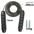 thumbnail image 2 of Jump rope, for Workout, Fitness - with Rapid Ball Bearing System and Memory Foam Handles, 2 of 5