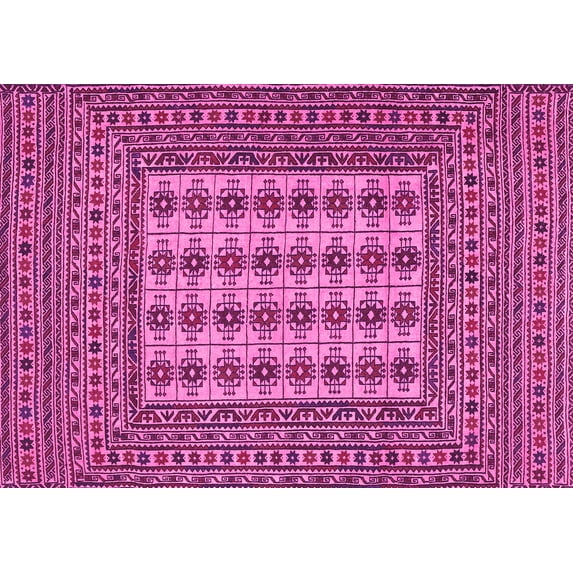 Ahgly Company Indoor Rectangle Persian Pink Traditional Area Rugs, 3' x 5'