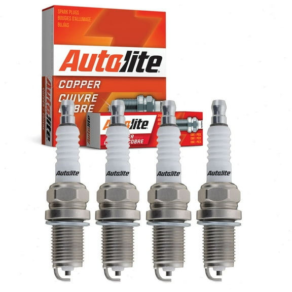 4 pc Autolite Copper Core Spark Plugs compatible with Toyota Matrix 2.4L L4 2003-2013