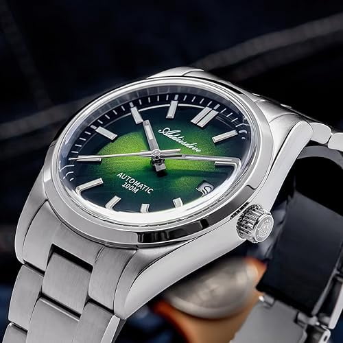 Montre Automatique ADDIESDIVE AD2527 Pour Homme - Mouvement Japonais 8215, étanche 100m, Cadran Dégradé Luminescent