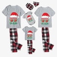 thumbnail image 2 of Conjuntos de pijamas familiares navideños a juego, gafas de sol, Papá Noel, gris, Navidad en julio, 2 of 3