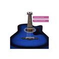thumbnail image 4 of Guitarra Acústica Femmto AG002 con Accesorios para diestros Azul arce brillante, 4 of 4