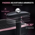 thumbnail image 5 of JONPONY Big and Tall 500LBS Ergonomic Gaming Chair, Gamer Chair PU Leather with Footrest and Lumbar Support, High Back Office Chair Support 8 Hours Long Sitting, Computer Chair,2D Armrests，Pink, 5 of 9