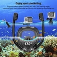 thumbnail image 2 of Máscara de Snorkel de Cara con Doble Tubo, Panorámica de 180°, Antivaho, para Piscina, Talla L/XL., 2 of 5