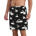 thumbnail image 2 of Pofeuu Swan And Dragonflies Prin Men's Swim Trunks Quick Dry Bathing Suit Swimming Board Shorts Mesh Lining Beach Swimwear-XX-Large, 2 of 6