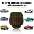 thumbnail image 6 of Unique Bargains 2 Pcs Front Car Seat Cover Breathable Plush Pad Chair Cushion for Vehicle Home Office Universal Brown, 6 of 8