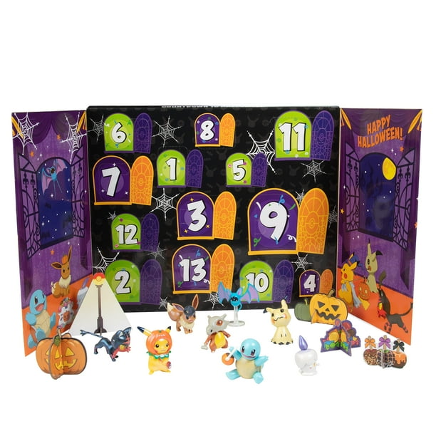 Pokemon 2021 Halloween Advent Countdown Calendar for Kids, 13 Pieces -  Includes 10 Toy Character Figures & 3 Accessories - Ages 4+ - Walmart.com