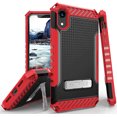thumbnail image 1 of iPhone XR Case, Red Tri-Shield Rugged Cover [with Metal Kickstand + Wrist Strap Lanyard] for Apple iPhone XR (2018) (Size 6.1" model) (10R), 1 of 6