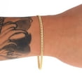 thumbnail image 2 of Nuragold 10k Real Yellow Gold Solid Miami Cuban Link 3.5mm Chain Bracelet (7"-9") Italian Jewelry for Men & Women, 2 of 16