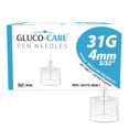 thumbnail image 1 of Pen Tips GLUCO-CARE, 31 g x 4 mm, ajuste universal, 100 unidades, estériles, 1 of 9