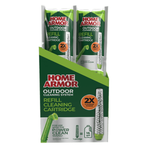 Home Armor Refill Cleaning Cartridge, 1 Pack, For Use with the Home Armor Power Clean Wand, 2X Cleaning Power of Ordinary Outdoor Cleaners, Single Use Cleaning Cartridge