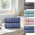 thumbnail image 6 of Kyusrd Hand Towels for Bathroom,Cotton Soft Absorbent Decorative Hand Towel for Face Spa Bath Gym Kitchen,Dark Blue,35x75cm, 6 of 7