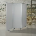 thumbnail image 3 of Flash Furniture Raisley Double Sided Mobile Magnetic Whiteboard/Cloth Partition with Lockable Casters, 72"H x 24"W (3 sections included), 3 of 12
