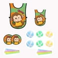 thumbnail image 2 of WLAGOOD Ultimate Dodgeball Game for Kids,2-Player Toy Set 2 Vests,6 Dodge Balls,6 Ribbons,Fun Dodge Tag Game for Outside,Throwing Balls Set Parent-Child Interaction Toy, 2 of 9