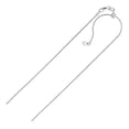 thumbnail image 1 of Argent Sterling 0.8mm Réglable Serpent Chaîne Taille 22 Pouces, 1 of 2