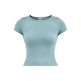 thumbnail image 3 of No Boundaries Seamless Crop Top with Short Sleeves, Women's, 3 of 5