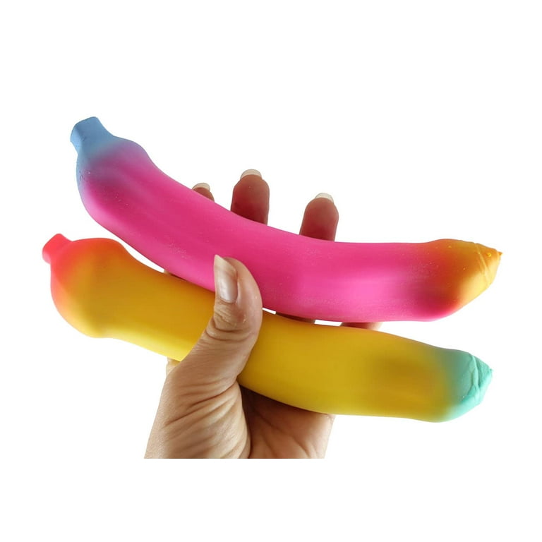 ArtCreativity Rainbow Banana Squeeze Toys, Set of 2, Sensory Toys for · Art  Creativity