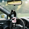 thumbnail image 4 of Aloof Black Horse Keychain, 8'' Pink Sweater Horse Plush Keychain Soft Stuffed Animal Key Chain, Bag Charms for Women Girls Teens, Cool Rebellious Purse Charms for Handbags Car Keys, Gifts for Women, 4 of 4