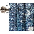 thumbnail image 2 of Vintage Boho Floral Kitchen Curtain Valance Persian Tribal Ethnic Floral Textured Pattern Abstract Curtain Valance Bedroom Home Decor 54"x18", 2 of 5