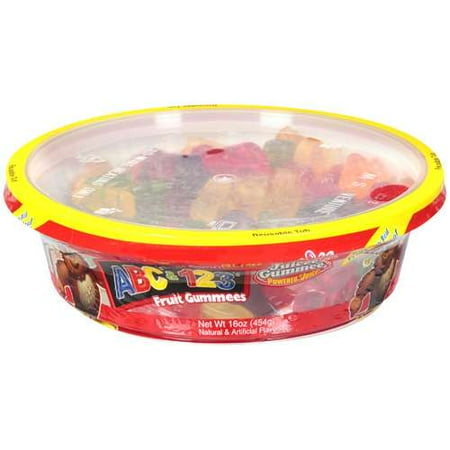 Juicee Gummee: Abc's & 123's Fruit Gummees, 16 oz