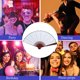 thumbnail image 3 of FELTECHELECTR Abanico plegable de estilo chino para eventos, con luz verde, 3 of 7