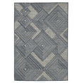 thumbnail image 1 of Tapis Moderne en Polypropylène Géométrique de 3'3" x 5' Gris Marine, 1 of 4