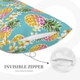 thumbnail image 5 of Fotbe Cute Pineapples Pillow Cases - Envelope Closure - Luxury, Extra Soft, Cooling Pillow Covers - Wrinkle, Fade, Stain Resistant-20"x30", 5 of 8