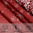 thumbnail image 5 of Merry Christmas Tablecloth 60 Inch Round Red Christmas Floral Table Cloth Round Cover Christmas Snowflake Snowy Xmas Table Cloth Winter Farmhouse Decorative for Holiday Home Kitchen Dining Party, 5 of 6